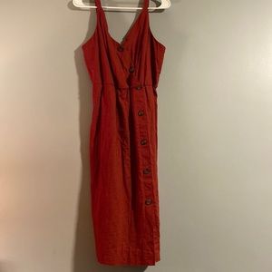 Medium rust midi dress nwt